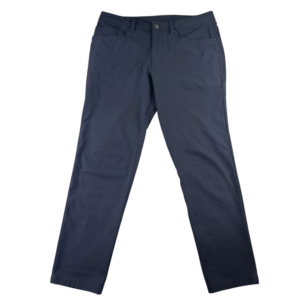 Lululemon ABC Classic Warpstreme Pants - Men's Size 32- Obsidian Gray - Picture 1 of 16